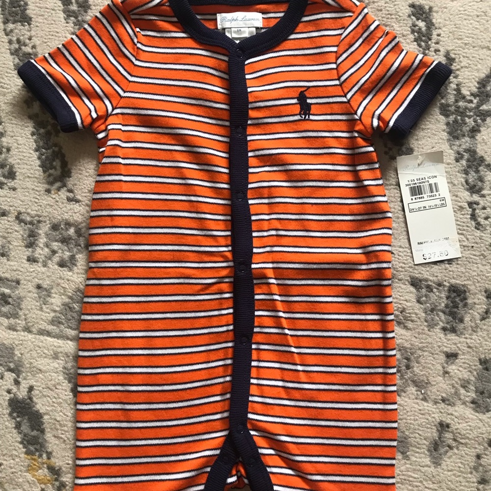 Ralph Lauren Polo baby 3-6mo short sleeved romper - NEW with tags